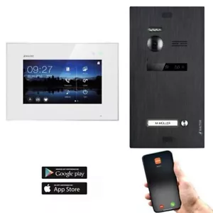 Balter EVO Schwarz Video Türsprechanlage 1x 7" Wifi Monitor für 1 Teilnehmer 2-D - Bild 1 von 8
