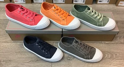 LES ARLESIENNES LADIES CANVAS PUMPS PLIMSOLS LACE UP NEW WOMENS COLOURFUL SHOES