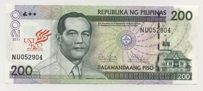 Philippines 200 Piso 2011 Pick 212C UNC Uncirculated Banknote Conmemorative - Image 1 of 2