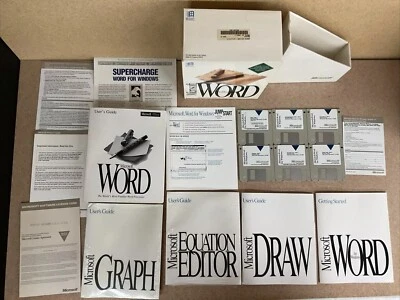 Vintage Software: Microsoft Word 1983-1991 for Windows, 6 Disk set - Image 1 of 4