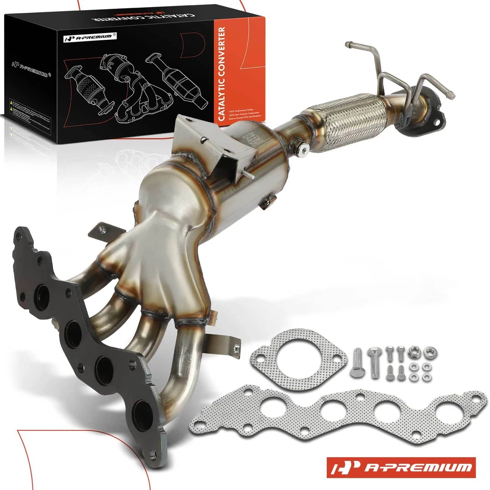 Convertidor catalítico delantero izquierdo con colector de escape para Mazda 3 2004-2009 3 Sport Foto 1 de 4