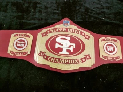 SUPER BOWL SF 49ERS Championship belt Adult size 2mm ZINC - Image 1 of 4