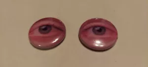 ZWEI FAYE DUNAWAY AUGEN PINBACK KNÖPFE - Bild 1 von 1