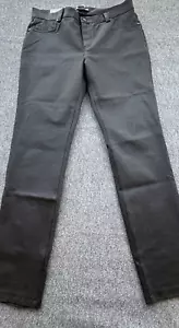 DKNY Hose Damen Mittelgrau Dunkel Gerades Bein Stretch Neu - Bild 1 von 13