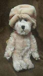 Boyds Bären weiß 6" Bär in Pfirsich Hut - Bild 1 von 3
