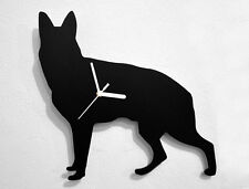 German Shepherd Silhouette - Wall Clock