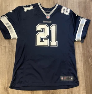 Nike Dallas Cowboys Youth #21 Ezekiel Elliott Game Jersey, Navy Size XL (18/20) - Picture 1 of 9