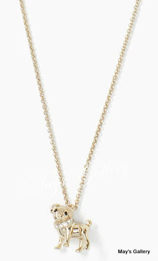 Kate Spade Spot The Spade Rose Gold Tone Necklace T43417