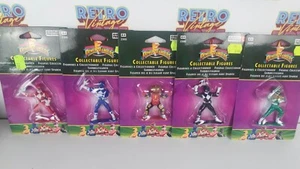 5/7 POWER RANGERS MINI ACTION FIGURE COLLECTABLE BANDAI 1993 saban 9CM MMPR - Foto 1 di 7