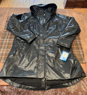 ** Новый с ярлыками ** Columbia рассвет часы Black Dot куртка черный женщин X-Large - Изображение 1 из 4