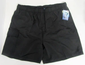 Kanu Surf Men's HAVANA Swim Trunks - BLACK - Size 4X - Picture 1 of 9
