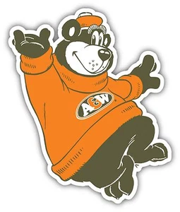 A&W Bear Sticker Decal *DIFFERENT SIZES* Root Beer Car Bumper Window Bar Wall - Picture 1 of 1