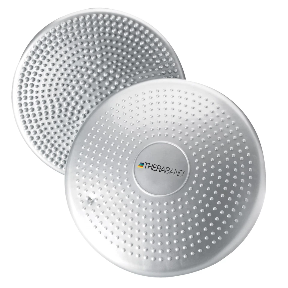 Disco de estabilidad THERABAND, 13 pulgadas plateado, sin látex, equilibrio preinflado Foto 1 de 4