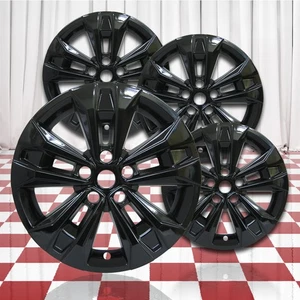 4pc 5 Double Spoke Gloss Black 17" Wheel Skins (fits: 2025 Chevy Equinox LT) - Picture 1 of 10