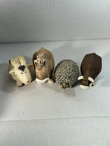 Artesania Rinconada Animal Estatuilla Oveja Vaca Burro Ram Algunos Juego de Daños Retirados - Imagen 1 de 24