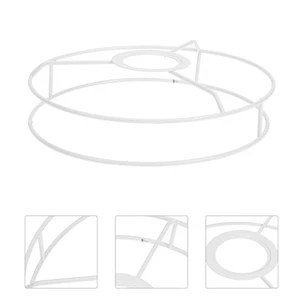 Lighting Accessory Round Lampshade Frame Ring Supports Pendant Rings - Picture 1 of 12