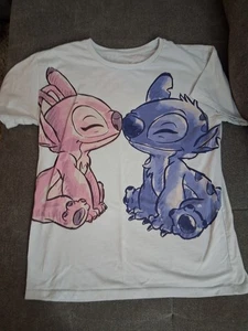Girls Blue Stitch Tshirt Size 10/12 - Picture 1 of 1