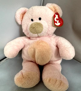 TY Pluffies - PINKS the Bear - With MINT TAGS EXCELLENT Free Shipping - Picture 1 of 8