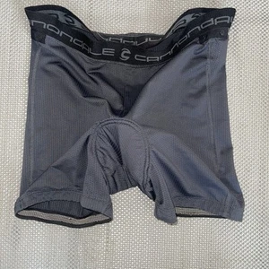 CANNONDALE Grey Activewear Padded Cycling Classic Shorts Sz Medium Biking Spin - Picture 1 of 7
