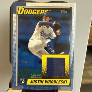 2025 Topps Series 2 - 1990 Topps Baseball Relics Justin Wrobleski #90R2-JWR Blue - Picture 1 of 2