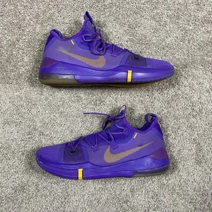 Nike Kobe AD Lakers Away Hyper Grape AR5515-500 Purple Yellow Shoes Mens Size 13 - Picture 1 of 13