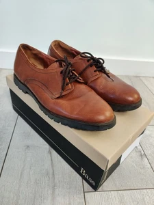 Herren Bass Wasserdicht Gr. 13M Braun Leder Oxford-Schuhe Derby Schnürschuh Freizeitschuh - Bild 1 von 13