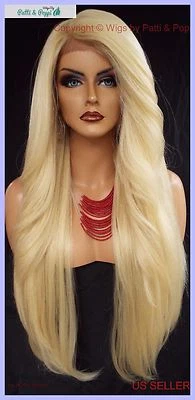 25" LONG LACE FRONT DEEP C-PART HIGH HEAT SAFE WIG COLOR 613  SEXY 1097 NEW - Image 1 of 4