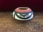 Vintage NATIVE AMERICAN INDIAN Miniature Bowl signed hand painted BR
