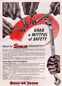 1962 Snap-On Tools Boxockets Scatola Chiave a bussola Stampa a colori Originale Pubblicità - Foto 1 di 1