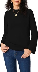 Damen Langarm Pullover Rundhals Sweater Elegant Strickpullover Rippstrick GR.S - Bild 1 von 6
