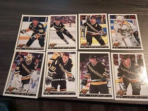 1993-94 OPC Premier Hockey Pittsburgh Penguins 8 Card Lot Base - Picture 1 of 5