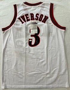 Allen Iverson “The Answer” MVP ‘01 Philadelphia 76ers Signed Auto Jersey JSA COA - Picture 1 of 9