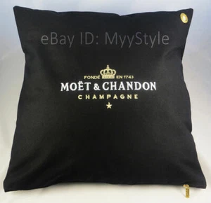 MOET CHANDON ICE IMPERIAL CHAMPAGNER OUTDOOR KISSENHÜLLE SCHWARZ-GOLD / 4er SET - Bild 1 von 8