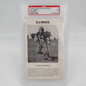 1933 College Captains Gil Berry Illinois PSA 1 Cert #21390645 - Picture 1 of 5
