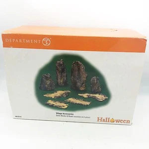 Department 56 Eerie Rocks & Roads Halloween Series Set of 8 - Picture 1 of 8