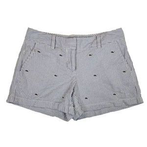 Vineyard Vines Size 2 Seersucker Whale Embroidered 3.5 " Every Day Shorts Blue - Picture 1 of 8