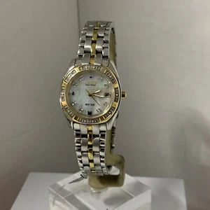 Citizen Ladies Eco-Drive Paladion Diamond Two Tone Bracelet Watch EW1594-55D - Picture 1 of 14