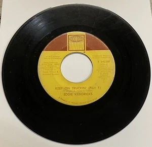 Vinyl 45 Record Eddie Kendricks Keep On Truckin’ Part 1/2 sV15 - Picture 1 of 2