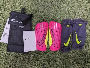 Nike Mercurial Lite Soccer Shin Guards SHINGUARDS NOCSAE Approved High School - Picture 1 of 10