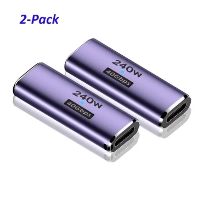 USB Type C Female to Female Extension Joiner Adapter Converter Cable Coupler - Image 1 of 4