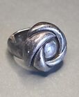 Vintage Sterling Silver Infinity Love Knot Ring