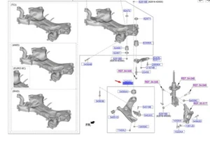 HYUNDAI SANTA FÉ MK4 Front Right Lower Control Arm 54501S1050 NEW GENUINE - Picture 1 of 2