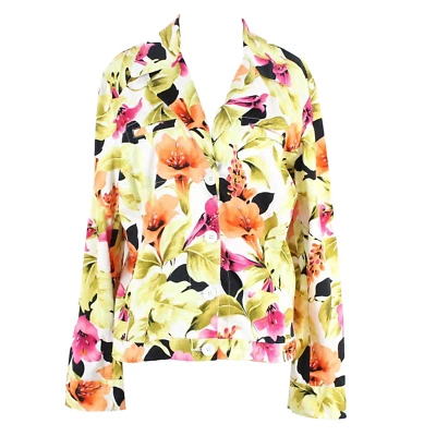 Chaqueta Havana Jack's Talla L Blanca Multi 4 Botones Algodón Spandex Chaqueta Foto 1 de 4