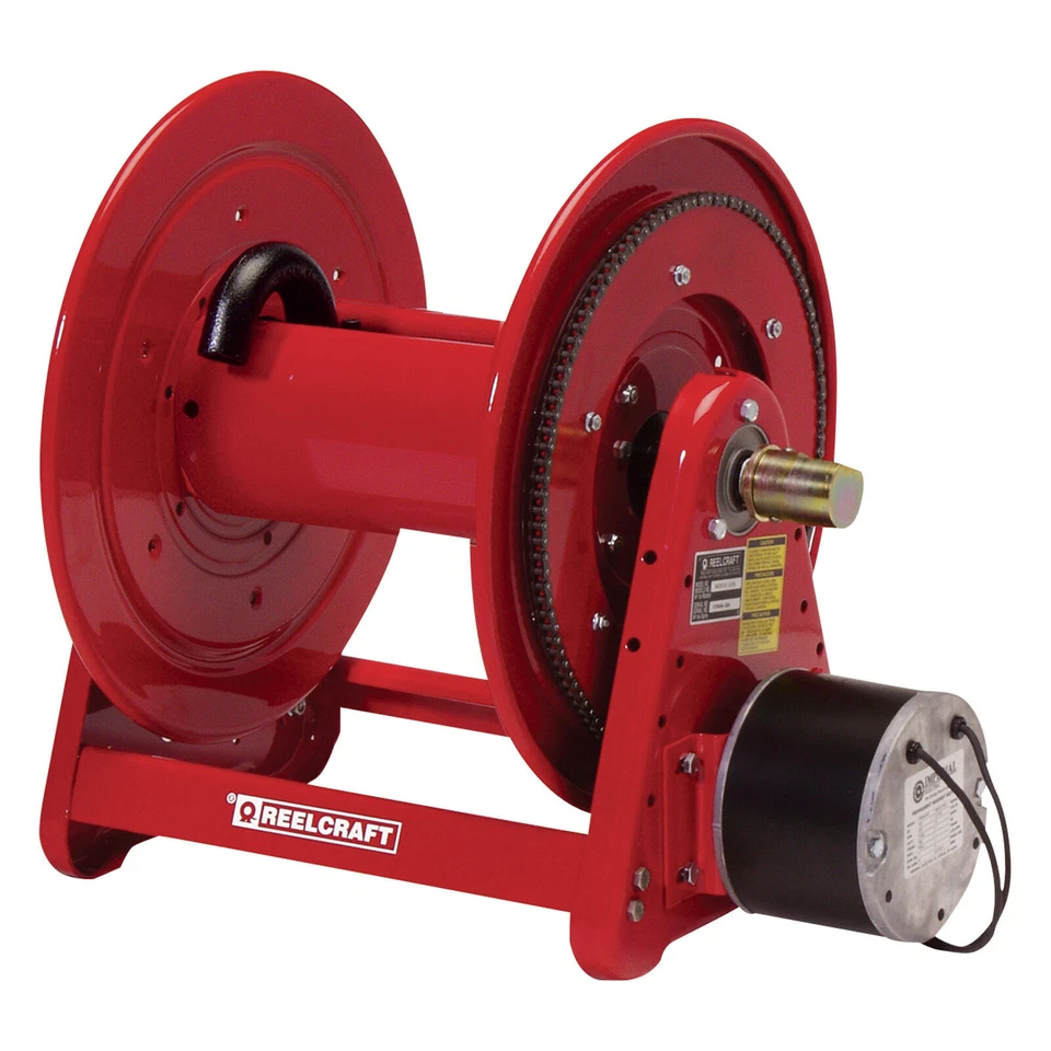 Reelcraft EA33118 L 12 D 0.75"x175ft 12VDC Motor Driven Hose Reel - Red