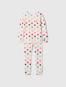 BABY GAP KID GIRL PAJAMAS SIZE 3 YEAR STARS SNUG FIT 2 PIECE SHIRT PANTS SET NEW - Picture 1 of 2
