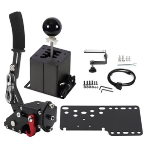 PC USB Simulator Shifter 64 Bit 6+R Handbrake For G29 G27 G25 G920 T300RS/GT US - Picture 1 of 10