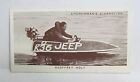 1939 GEOFFREY HOLT Outboard Moteur Hydravion Carte Churchman #37 Kings of Speed