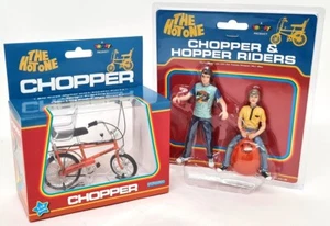 Toyway 1/12 - Chopper 70's Bicycle Retro Kids Rider and Space Hopper Orange - Picture 1 of 8
