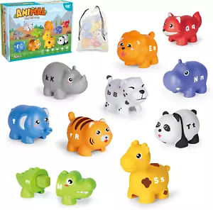 52-Piece ABC Animal Matching Game – Educational Montessori Toy for Toddlers 2-4, - Picture 1 of 7