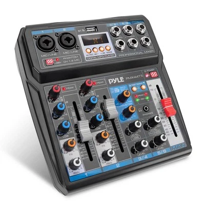 Wireless 6 Channel Audio Mixer with Bluetooth USB Interface and DSP Effects - Image 1 of 4